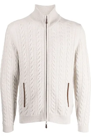 N.PEAL The Richmond cable-knit cashmere cardigan