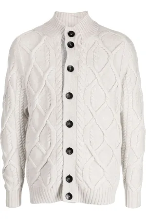 N.PEAL Cable-knit cashmere cardigan