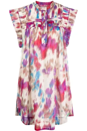Marant Etoile Leazali printed short dress