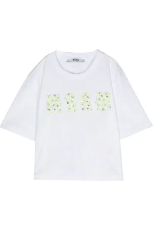 Msgm Logo-appliqué cotton T-shirt