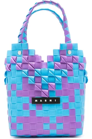 Marni Diamond Basket woven tote bag