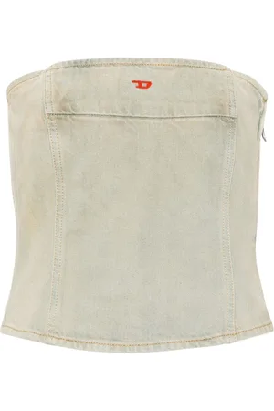 Diesel De-Ville denim bandeau top