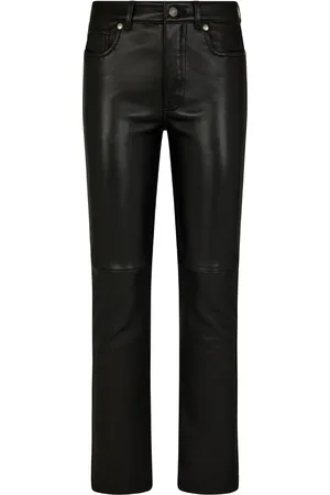 Tom Ford Low-rise tapered leather trousers