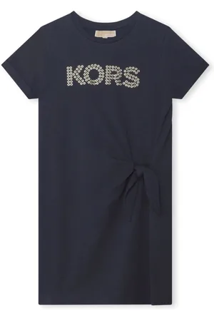 Michael Kors Logo-appliqué organic cotton dress
