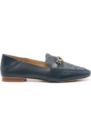 Michael Kors Monogram-print leather loafers