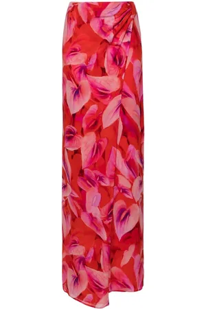 The Andamane Phoebe floral-print wrap skirt