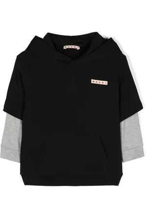 Marni Layered cotton hoodie