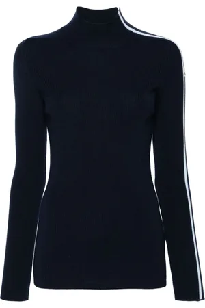 Moncler Striped-sleeve virgin-wool jumper