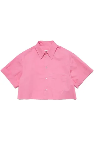 Maison Margiela Logo-embroidered cotton shirt