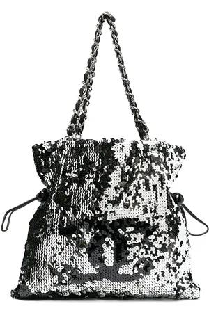 CHANEL 2007/2008 sequin-embellished CC shoulder bag