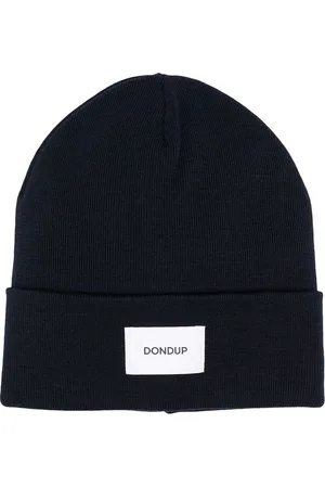 Dondup Fine-knit logo patch beanie