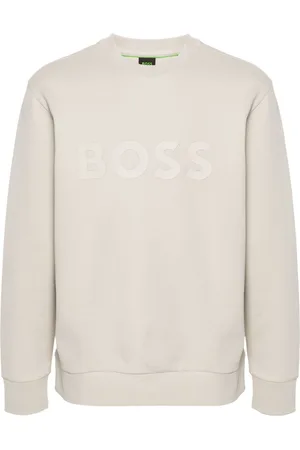 HUGO BOSS Logo-appliqué cotton sweatshirt