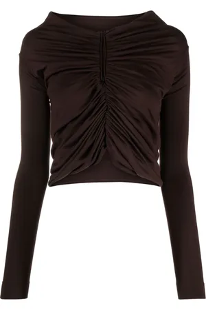 Dolce & Gabbana Gathered-detail virgin-wool jersey