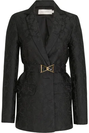 Silvia Tcherassi Cuneo floral-jacquard belted blazer