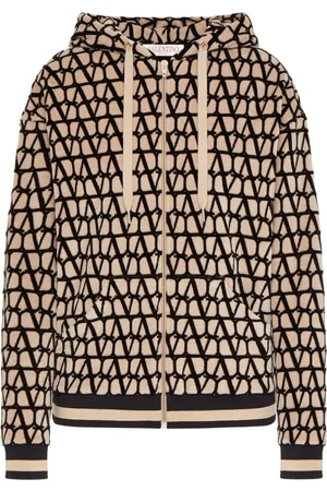 VALENTINO GARAVANI Toile Iconographe zip-up hoodie