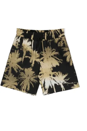 Msgm Palm tree-print bermuda shorts