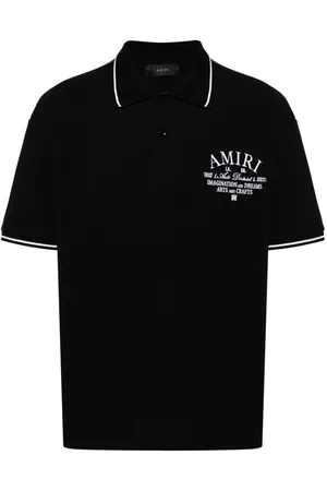 AMIRI Arts District-embroidered polo shirt