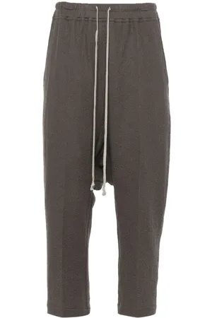 Rick Owens Drop-crotch cropped trousers