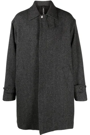 MACKINTOSH Soho herringbone wool coat