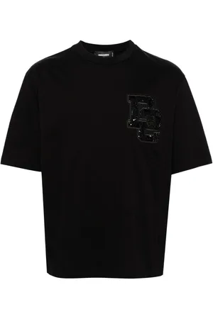 Dsquared2 Sequinned logo-patch T-shirt