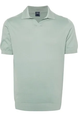 FEDELI Fuji cotton polo shirt