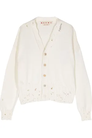 Marni Distressed cotton cardigan