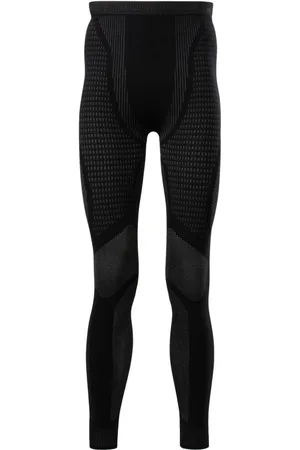 Reebok Baselayer patterned-jacquard leggings