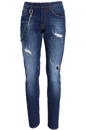 sartoria tramarossa 1980 chain-detail distressed jeans