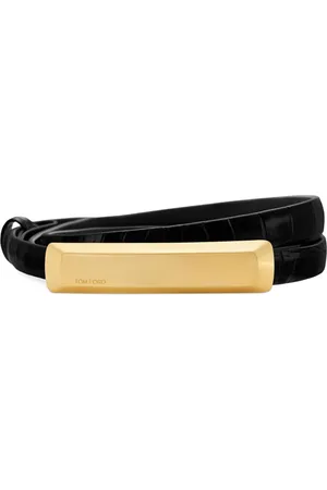 Tom Ford Logo-engraved leather belt