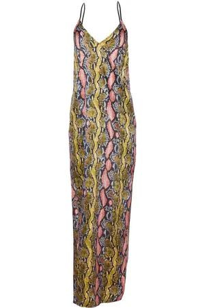 FLEUR DU MAL T-back maxi slip dress