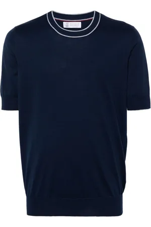 Brunello Cucinelli Contrasting-border polo shirt