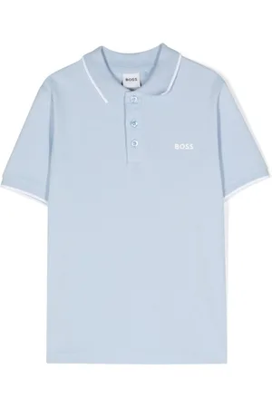 HUGO BOSS Logo-print cotton polo shirt