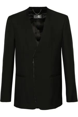 Maison Margiela Collarless single-breast blazer