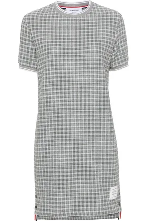 Thom Browne Checked tweed dress