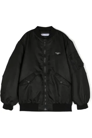 Dolce & Gabbana Logo-patch cotton bomber jacket
