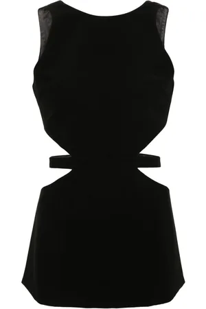 RACIL Patty cut-out crepe blouse