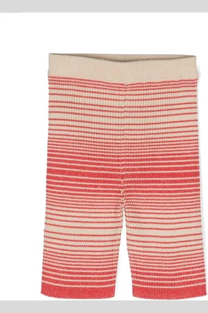 Gucci Logo-patch striped ribbed shorts