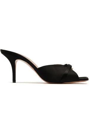 MALONE SOULIERS Patricia 70mm crystal-embellished satin mules