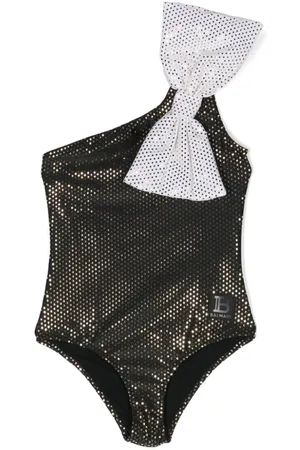 Balmain Bow-embellished swimsuit