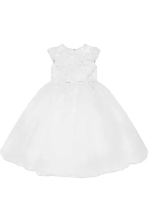 Sarah Louise Floral-embroidered full-skirt dress