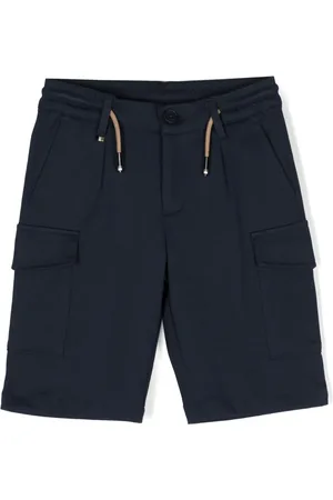 HUGO BOSS Elasticated-waistband cotton shorts
