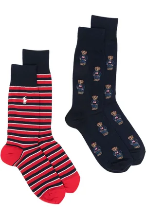 Ralph Lauren Embroidered-logo socks (pack of two)