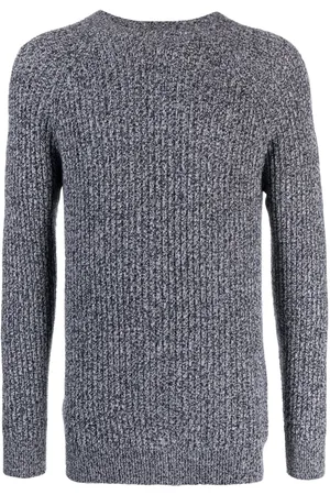 Johnstons Of Elgin Mélange ribbed-knit cashmere jumper
