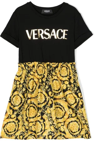 VERSACE Barocco-print cotton dress
