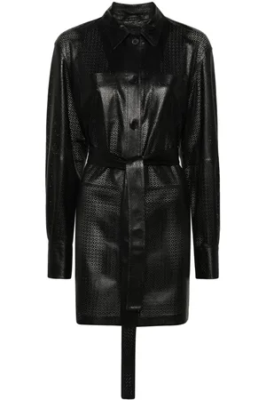 DESA 1972 Mesh-design leather jacket