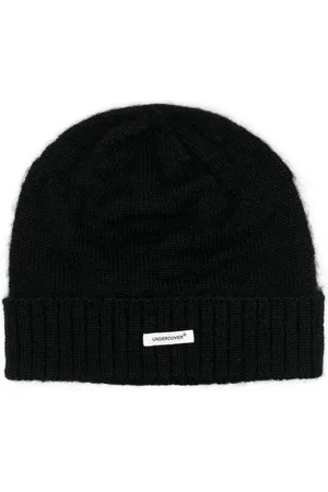 UNDERCOVER Logo-appliqué turn up-brim beanie