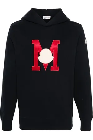 Moncler Embroidered-logo cotton hoodie