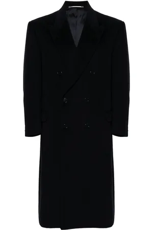Pierre Cardin 1970s double-breasted brushed coat