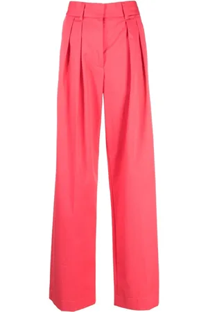 FORTE FORTE Pleat-detail cotton palazzo pants