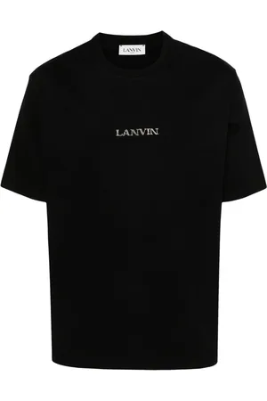 Lanvin Logo-embroidered cotton T-shirt
